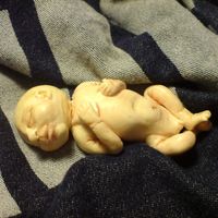 New Born Baby Baby made of gumpaste.