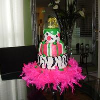 Cake2_019.jpg Birthday cake from HELL! Anything that could go wrong did.... the weather changed, it became hot very fast...the fondant started to melt...