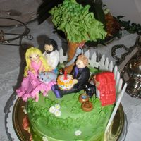 Birthday In The Garden This cake was made for a girlfriends child. They have more than a few pets (including a SNAKE). So,, it was important to include all of...