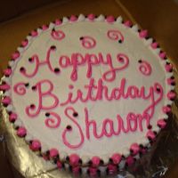 Contemporary Birthday Cake I made this for a lady at work. I thought it turned out pretty cute.