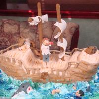 3-D Pirate Ship fondant 3-d pirate ship