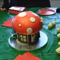 Mushroom Cake For a gnome-themed party.