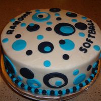 Blue Circles I made this cake for my niece's high school softball party using the team colors. I had a lot of fun making this and my niece and the...