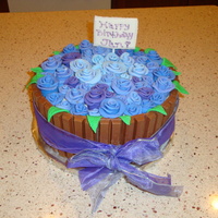 Barrel Of Roses Thank you to bakedbylisa whose cake I copied. This is one of two cakes I made for my boss' birthday. She loves roses and the color...