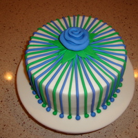 Boss' Birthday Thank you to rouv whose cake I copied, and thanks for the tip on making the lines. This is the second cake I made for my boss for her...