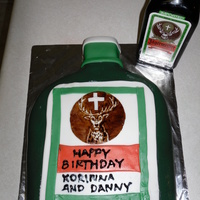 Jager Birthday For some co-worker's birthdays. The stag was hand-painted with food coloring. All the rest of the decorations were homemade MMF. My...