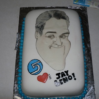 Jay Leno I was asked by my local NBC affiliate station to make a Jay Leno cake in celebration of his new show. The cake was chocolate, covered in...