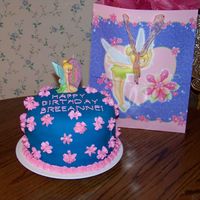 Tinkerbell Cake My first try at fondant!. I'm still a work in progress.
