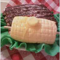 Bbq Ribs Cake made for a guy who doesn't eat meat, but for years he's said he'll eat a slab of ribs on his 60th birthday. Well, this...