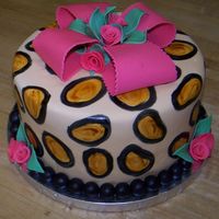 Lindseys' Birthday Cake Thanks Deanwithana for the inspiration to this beautiful design! I loved your cake, hope you love mine! MMF covered and decorations!...