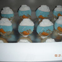 Fish Bowl Cupcakes Cupcakes I made for my daughter's girl scout troop.