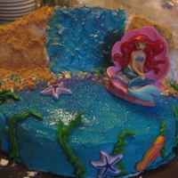 Ariel's Grotto I made this cake for my daughter's 4th birthday. The Ariel is a candle.