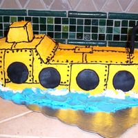 Submarine Cake I made this cake for a cast party for "The Labors of Hercules Fitch." There is a submarine in the play, and the kids made it a...