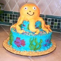 Sealife Cake I got the idea for this cake from this website - Thank you! I made this for my son's 8th birthday. He had a backyard water party. The...