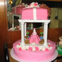 Puppy Cake the first time that I used fondant this cake was for a friends little girl