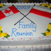 Family Reunion 2009 Needed a cake for a family reunion and wanted to keep it simple so here's what I came up with. TFL!