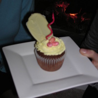 Simple Birthday Cupcakes I wanted a simple and "elegant" look to these cupcakes for my Mother and Sister in laws birthday. i really like how they turned...