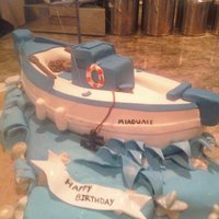 Greek Fishing Boat my dads 65th birthday cake