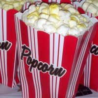 Popcorn Cupcakes mini marshmallows on top of Buttercream
