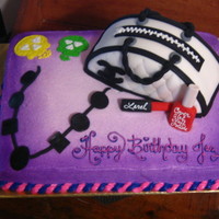 Birthday Girls' Favorite Items! This was my first time making so many different favorites on one cake for the Birthday child.. But i admit, it was fun, and they loved it...