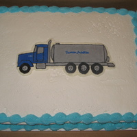 Tanker Truck The tanker truck was made from buttercream icing using the frozen transfer method.