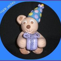 A Present For You!!!! I made this Teddy out of 50/50 fondant and gumpaste. He's only about 3"