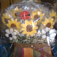 Sunflower Cookie Bouquet NFSC and RI thx to Letsbakecookies for the great demos