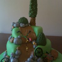 Happy Father's Day To My Mountain Bike Loving Man This was a surprise gift for my hubby for Father's day. He loved it. Chocolate sponge cake with peanutbutter BC. All decorations are...