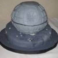 The Death Star Wedding Cake Death Star Wedding Cake! YES, it was a "WEDDING CAKE," NOT a Groom's cake, lol!! They whole wedding party dressed up like...