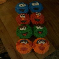 Sesame Street Extra cuppies-so I went with Sesame Street! Had trouble with Zoe but it was a trail run!