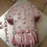 1St Birthday Cake Dress cake for a 1st brithday - lemon sponge with lemon cream and blueberry and blackcurrant jelly.