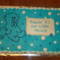 Blue Teddy Bear Baby Shower 
