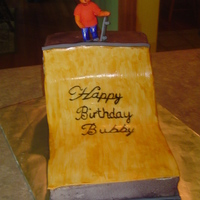 Half Pike This is a sculpted cake of a skate boarding half pike with a sculpted figure of my nephew on top. It was for his birthday