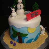 Random Birthday My Aunt called me last week and asked me if I would make a cake for my cousin's birthday. My cousin had just gotten back from Jamaica...