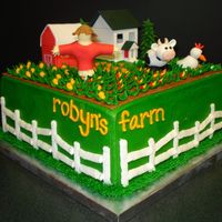 Facebook's Farm Town-Robyn's Farm I'm so happy with how this cake turned out! My client's mom is having her 50th birthday and is said to be obsessed with Farm Town...