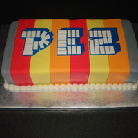 Pez This was copied from a photo my client gave me. Her sister collects Pez and this was for her 40th birthday. My husband wants one for his...