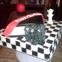 Twilight Front View This is a cake I made for my niece's birthday this weekend completely edible. Chocolate cake with mint cookies & cream filling was...