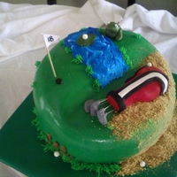 Golf Cake This was for my best friends dads birthday!