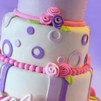 Princess Cake I created this cake for a little girls 3rd birthday. The cake is strawberry with white chocolate cream cheese frosting