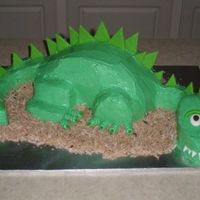 Dinosaur Cake I made this cake for a co-worker's son on his birthday. The cake was carved into the appropriate pieces from two 8 in round cakes and...
