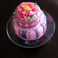 Tinkerbell Cake (Quick note: I added tinkerbell in the third picture below.) Still practicing....but having fun. Here's a Tinkerbell cake I just did...