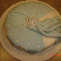 Fondant Cake Did this cake in the wilton's fondant course!!