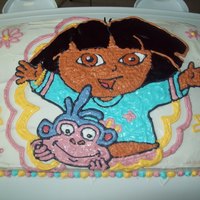 Dora All buttercream cake.