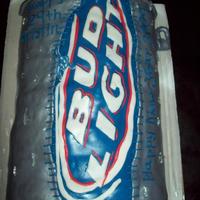 Bud Light Cake Another fun cake to make.