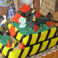 Construction Cake For 2Nd Birthday This is a construction themed cake for my cousin's little boy. The "road" is RKT in shape of a 2, but it's hard to tell...