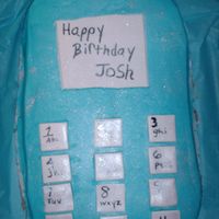 Cellphone This was a buttercream cake. Actually, the first real cake I attempted. It was really hard. I simply made a square cake and cut into the...