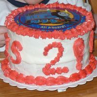 Thomas The Train The cake for him to blow candles out.