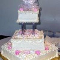 My Uncles Wedding Cake Square teirs, picture makes the colors look really harsh.