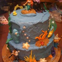 Little Mermaid This was the Little Mermaid cake I made for my boss's granddaughter's 1st birthday.