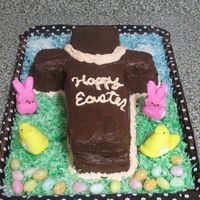 Easter Cross Cake I made this cake for Easter dessert. Freehand cut on the cross. So disappointed in the buttercream around the border. Came out great on the...